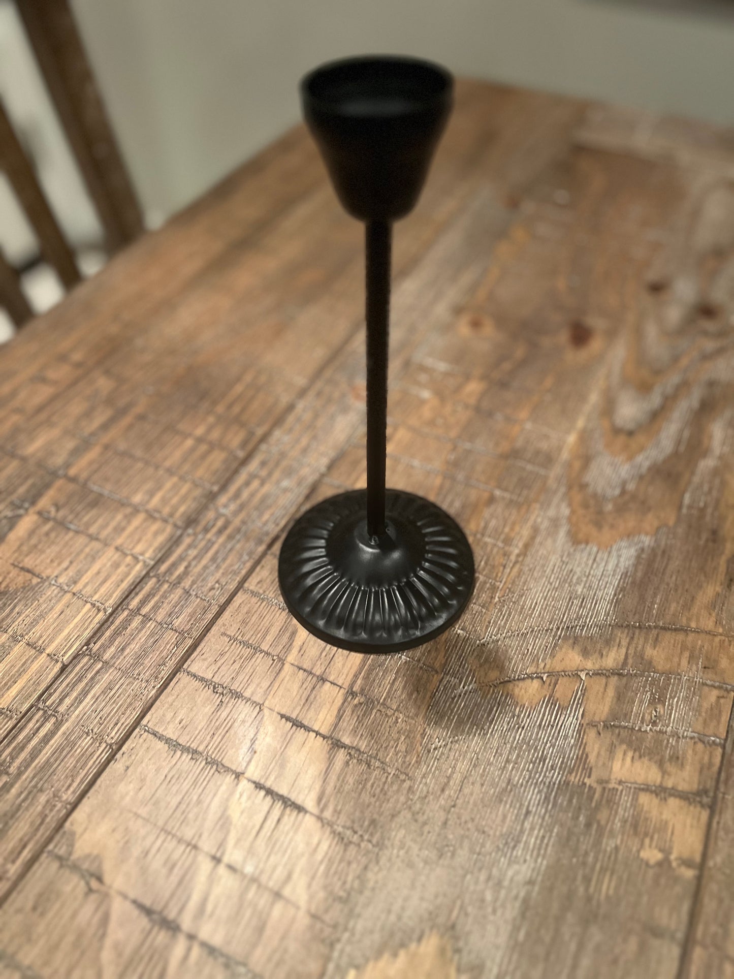 Black Taper Candle Holder