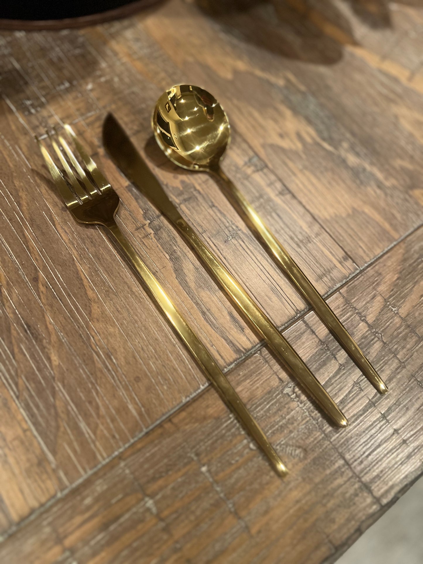 Gold Flatware