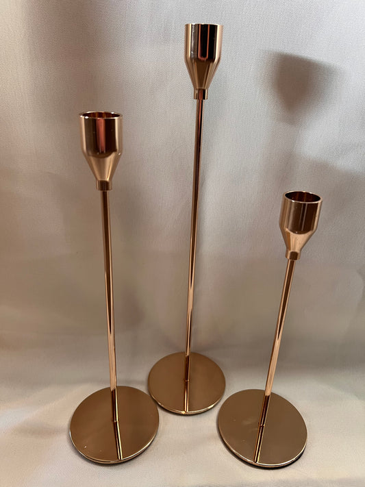 Gold Taper Candle Holders